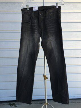 NWT LEVI'S Men's 514 Rare Button-Flap Pocket Denim Jean - 30x30 Dark Gray y2k